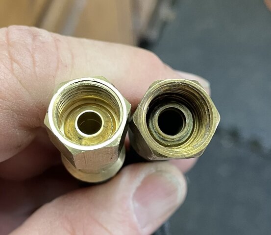 New soft fuel line (from tank hard line) compared to original.jpg