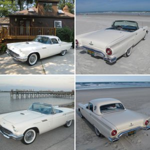 Colonial White 1957 Ford Thunderbird