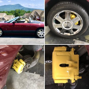 Painted 2004 Tbird Calipers