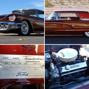 1958 Ford Thunderbird Coupe Custom Paint Job