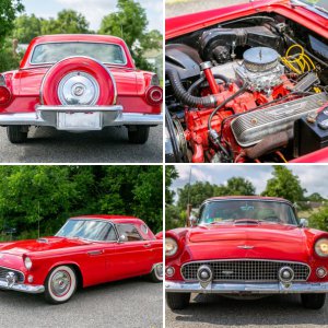 1956 Ford Thunderbird w/ Continental spare tire kit