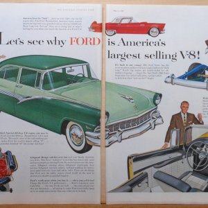1956 Ford Thunderbird Magazine Ad