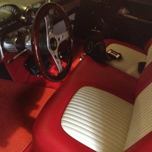 my new red and white interior,,almost done