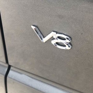 V8 Front Fender Badge