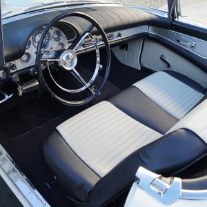 Supercharged 1957 Ford Thunderbird-F-Code Interior Photo