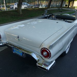 Supercharged 1957 Ford Thunderbird-F-Code Rear Passenger Photo