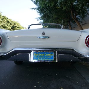 Supercharged 1957 Ford Thunderbird-F-Code Read End Photo