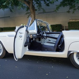 Supercharged 1957 Ford Thunderbird-F-Code Door Open Photo