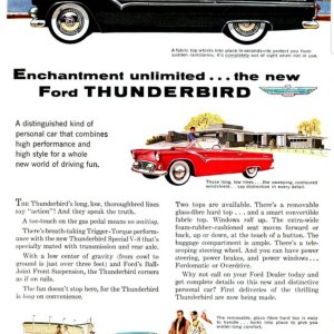 1955 Special Edition Ford Thunderbird Brochure
