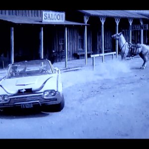 New 1962 Ford Thunderbird Sports Roadster in The Twilight Zone