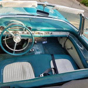 1956 Thunderbird interior