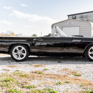Black 1957 Ford Thunderbird