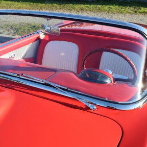 1955 Ford Thunderbird Interior Top Off
