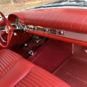 1957 Ford Thunderbird Red Interior