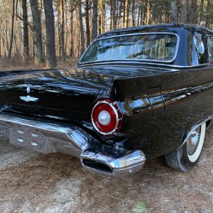 1957 Ford Thunderbird Black Rear Quarter Panel