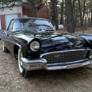 1957 Ford Thunderbird Black Front Grill