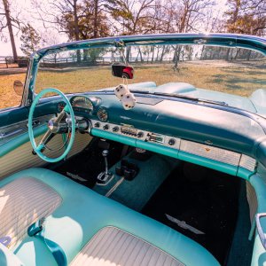 1955 Ford Thunderbird Interior View