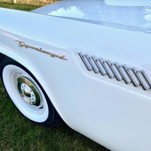 1957 Ford Thunderbird F-Code Factory Supercharged Badge
