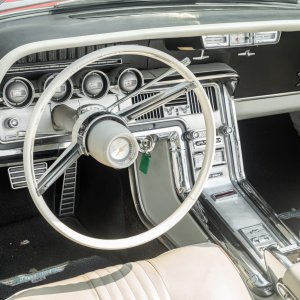 1964 Red Ford Thunderbird Convertible Steering Wheel