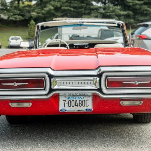 1964 Red Ford Thunderbird Convertible Rear End