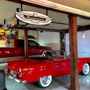 Ford Thunderbird Garage Sign