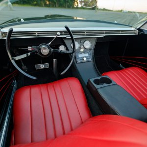 Modified Black 1965 Ford Thunderbird Convertible Custom Interior